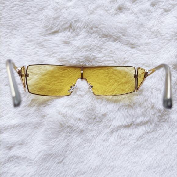 Shane Clear Yellow Wrap-Around Sunglasses - Picture 8 of 10